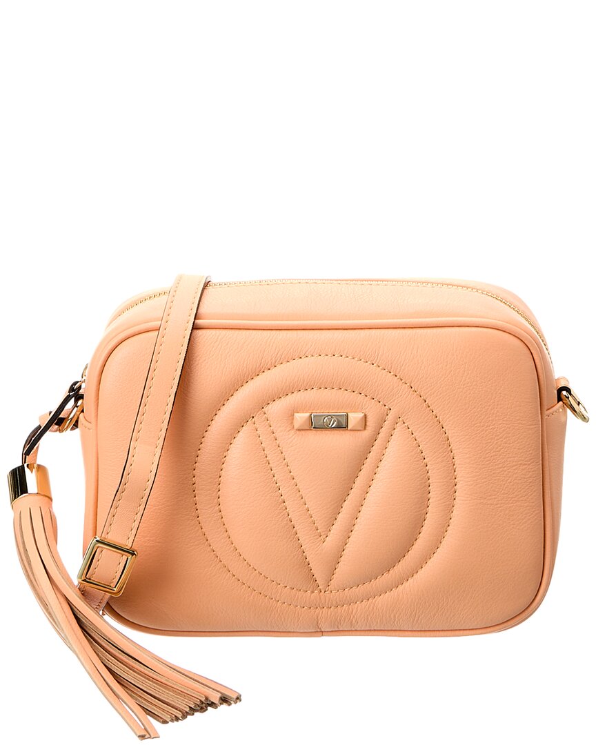 Valentino By Mario Valentino Mia Signature Leather Crossbody ONE SIZE Peach Blush