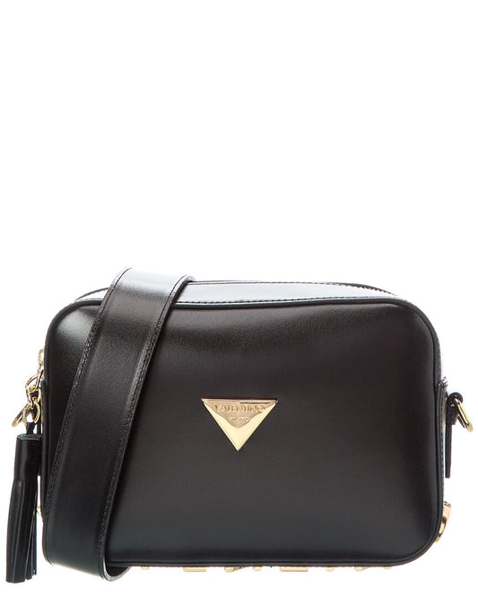 Valentino By Mario Valentino Babette Valent Leather Crossbody ONE SIZE Black