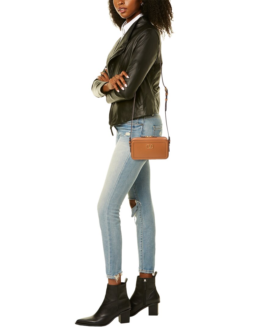 Valentino Vlogo Alltime Mini Leather Camera Bag