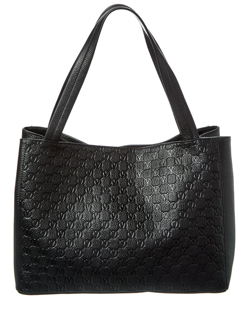 Valentino By Mario Valentino Ollie Dollaro Monogram Leather Tote