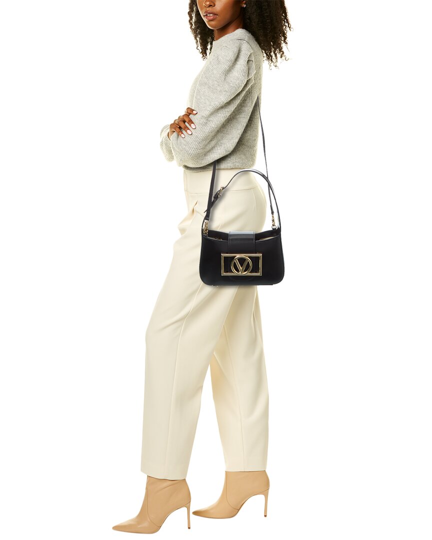 Valentino By Mario Valentino Kai Super V Leather Crossbody