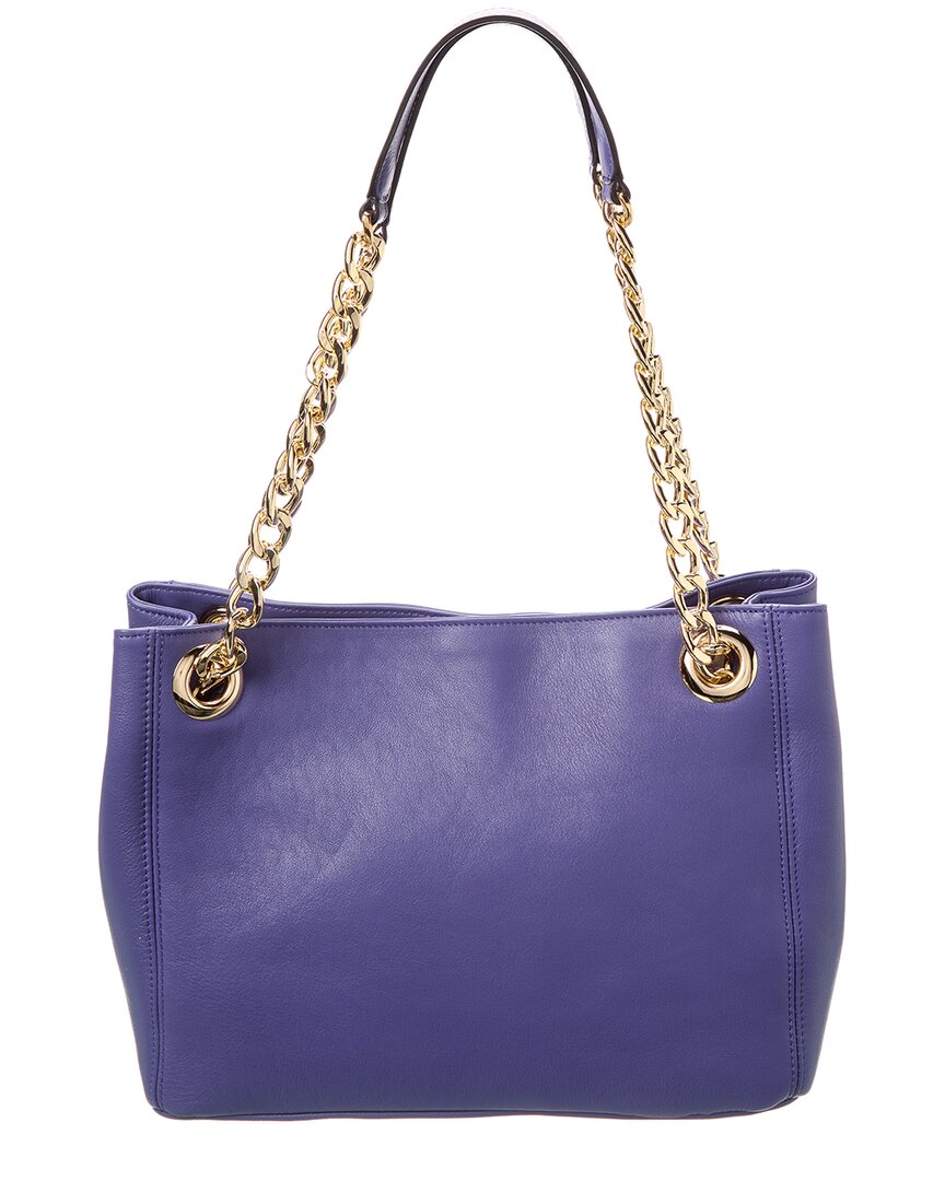 Valentino By Mario Valentino Luisa Embossed Leather Shoulder Bag