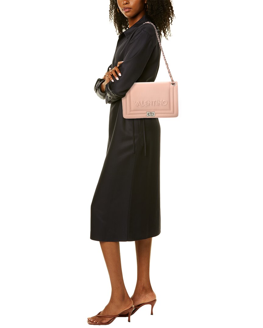 Valentino By Mario Valentino Alice Embossed Leather Shoulder Bag