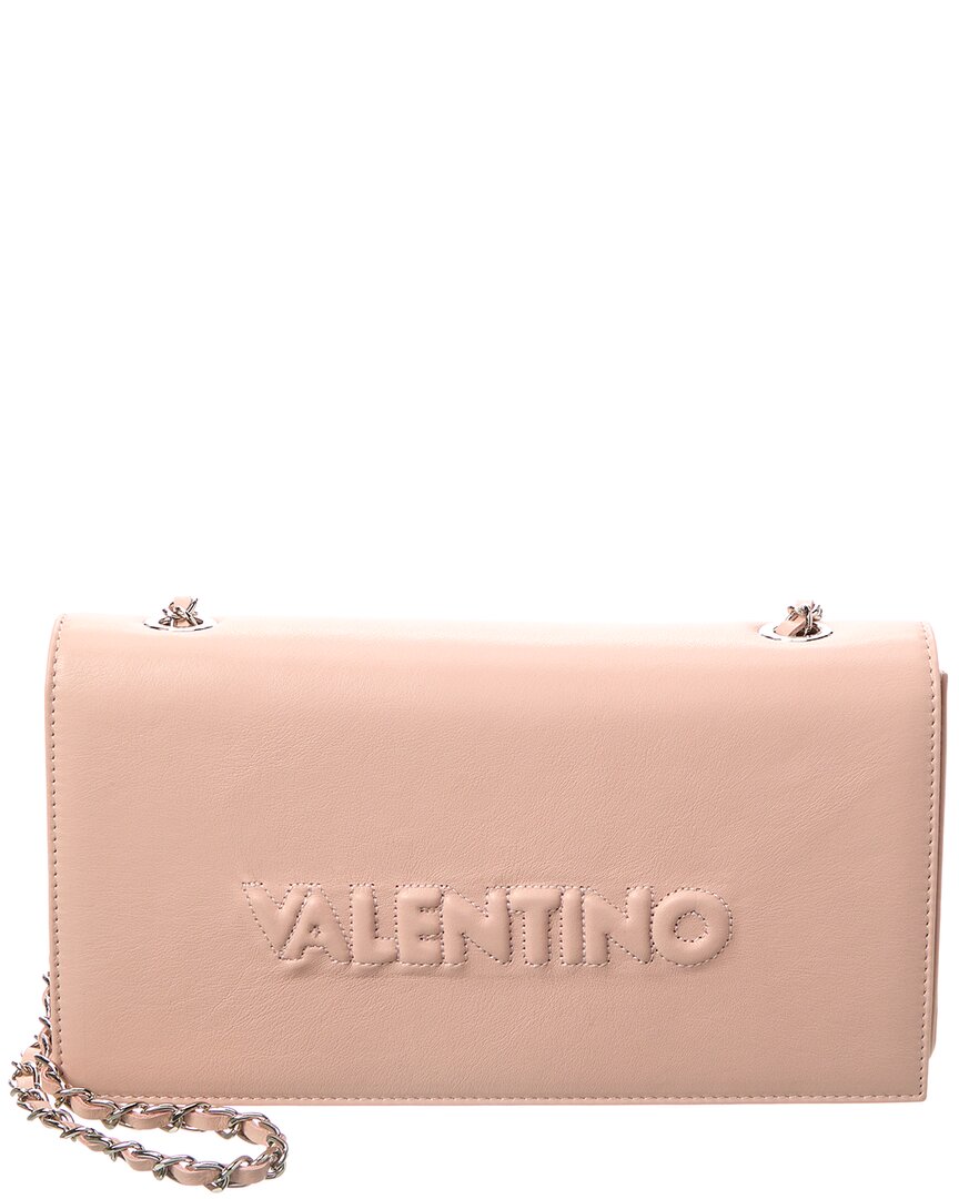 Valentino By Mario Valentino Lena Embossed Leather Crossbody ONE SIZE Pink
