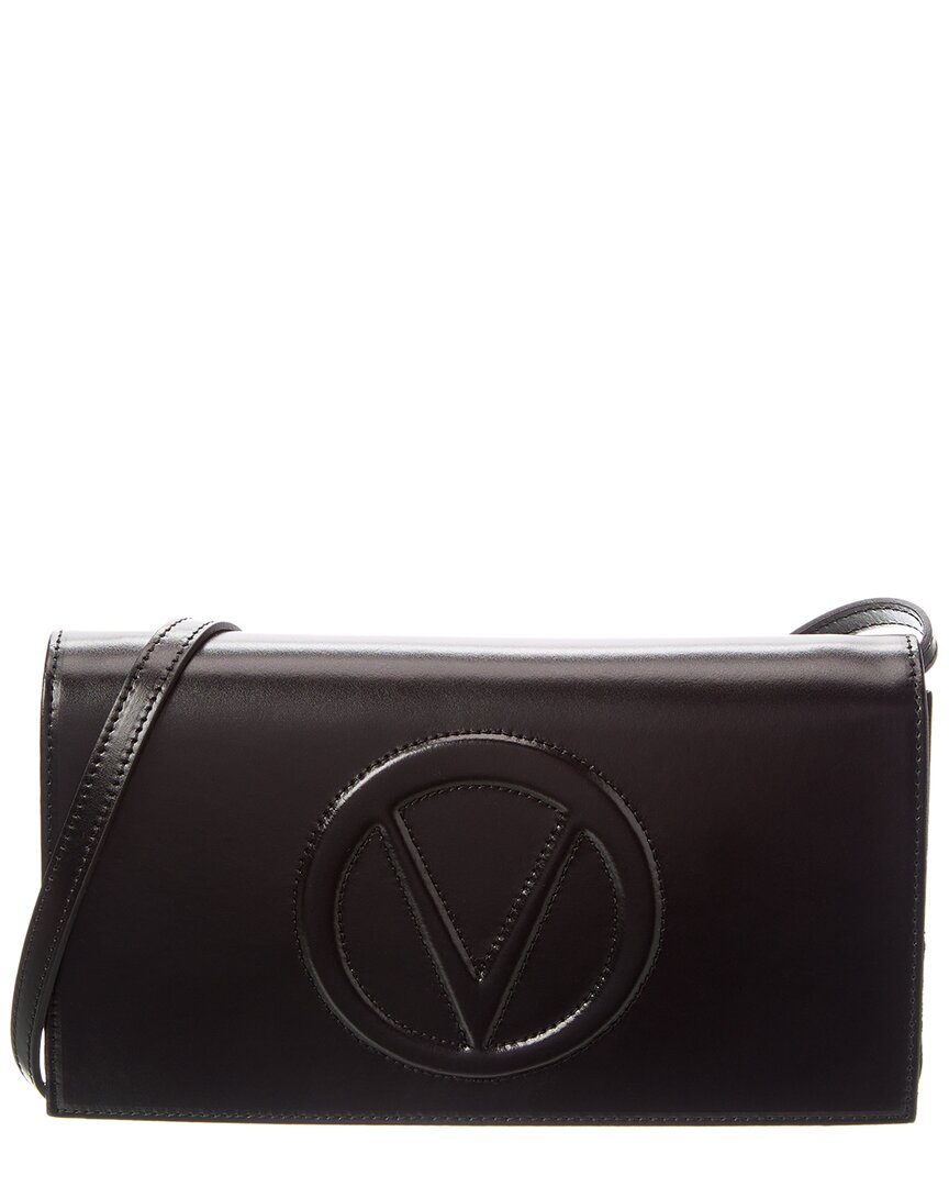 Valentino By Mario Valentino Lena Broderie Leather Crossbody ONE SIZE Black