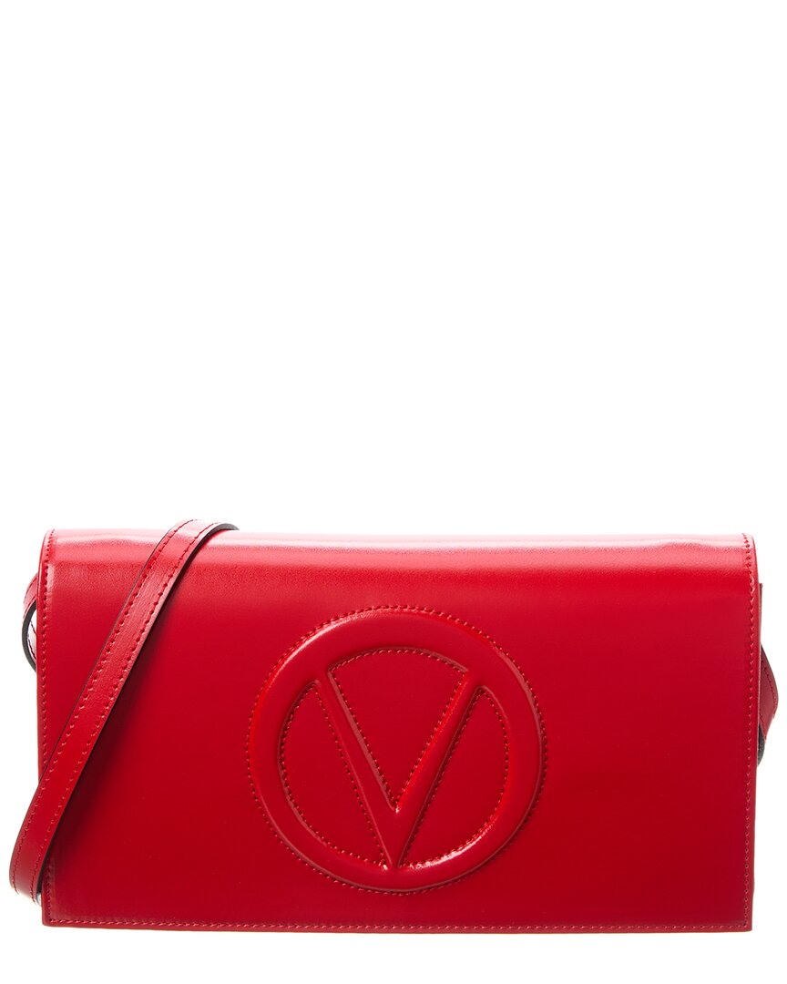 Valentino By Mario Valentino Lena Broderie Leather Crossbody ONE SIZE Red