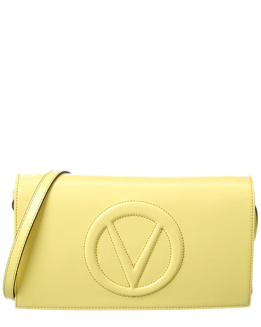 Valentino By Mario Valentino Lena Broderie Leather Crossbody ONE SIZE Yellow
