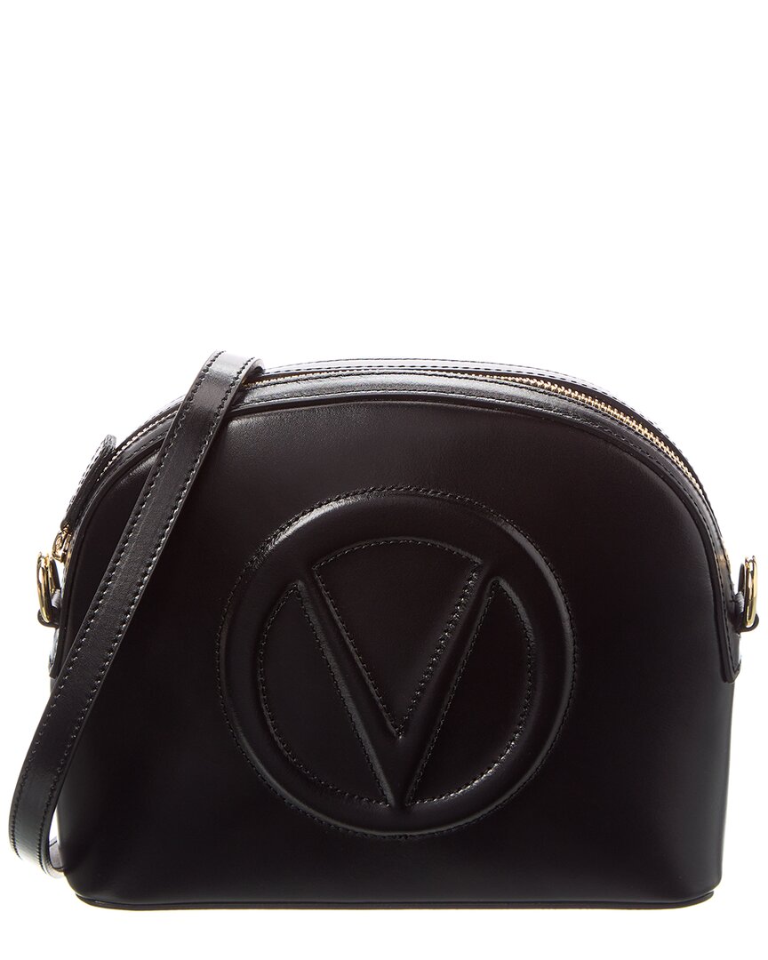 Valentino By Mario Valentino Diana Broderie Leather Crossbody ONE SIZE Black