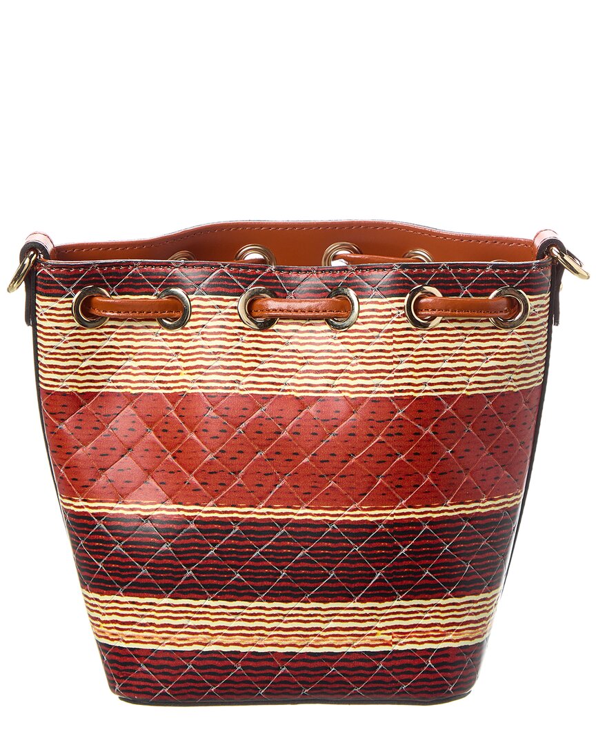 Valentino By Mario Valentino Jules Tresse Leather Bucket Bag