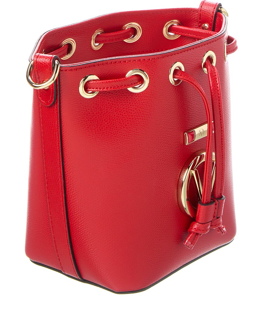 Valentino By Mario Valentino Jules Bonbonniere Leather Bucket Bag