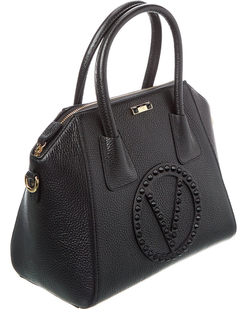 Valentino By Mario Valentino Minimi Rock Leather Satchel