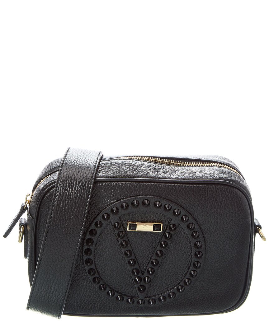 Valentino By Mario Valentino Mia Rock Leather Crossbody ONE SIZE Black