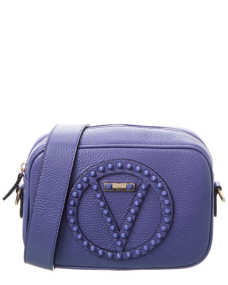 Valentino By Mario Valentino Mia Rock Leather Crossbody ONE SIZE Blue
