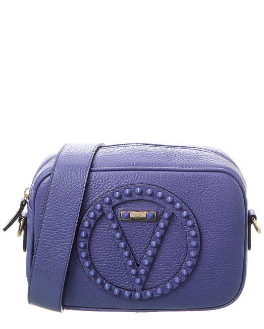Valentino By Mario Valentino Mia Rock Leather Crossbody ONE SIZE Blue