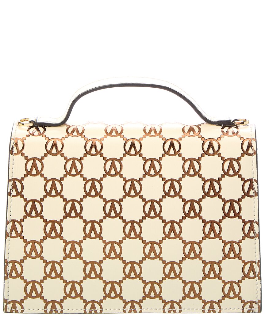 Valentino By Mario Valentino Titti Monogram Leather Satchel