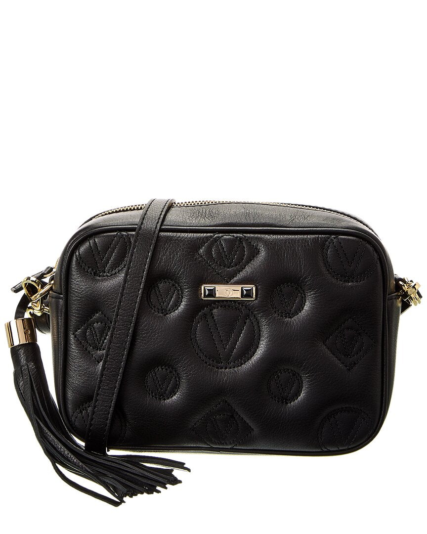 Valentino By Mario Valentino Leather Crossbody Medium Black