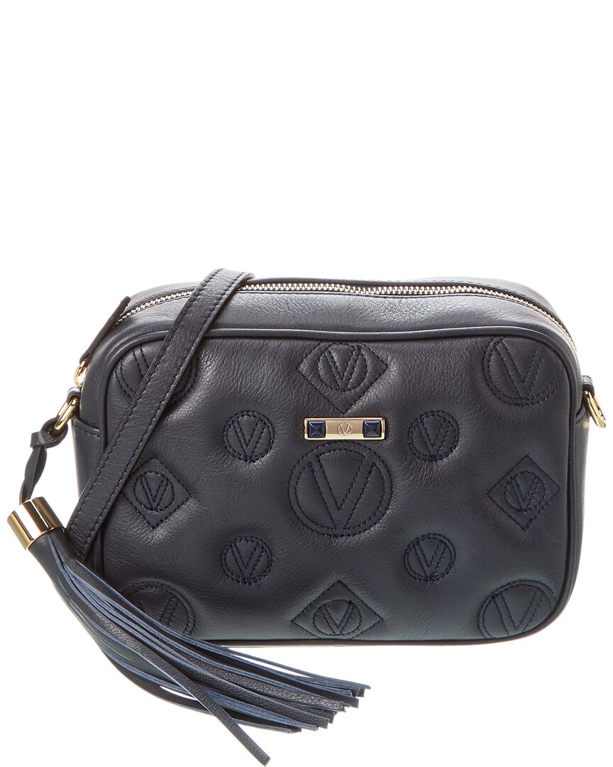 Valentino By Mario Valentino Leather Crossbody Medium Blue