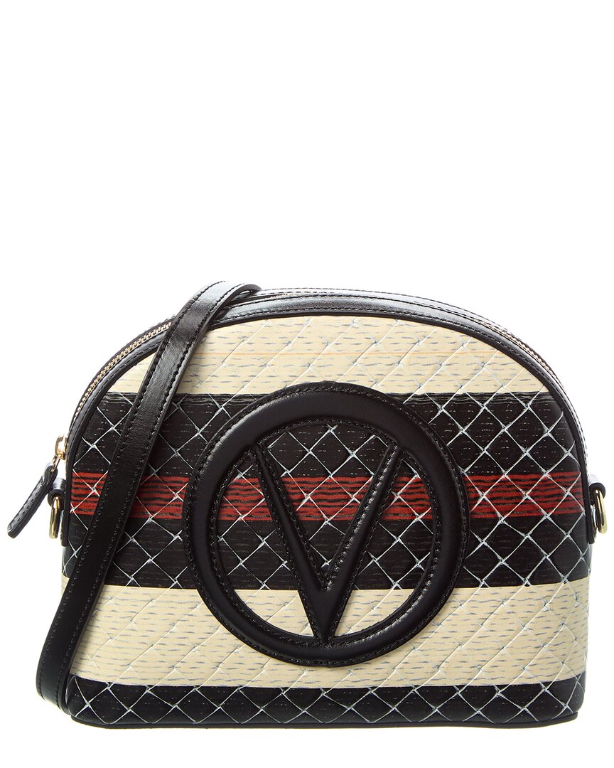 Valentino By Mario Valentino Diana Tresse Leather Crossbody ONE SIZE Black