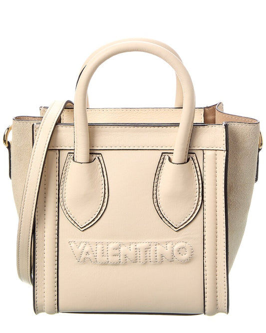 Valentino By Mario Valentino Eva Embossed Leather Tote ONE SIZE White
