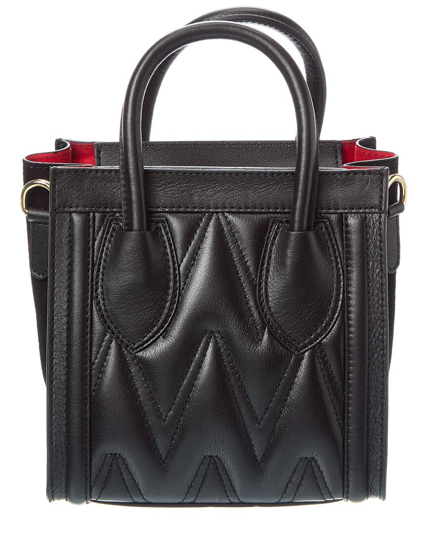 Valentino By Mario Valentino Eva Diamond Leather Tote