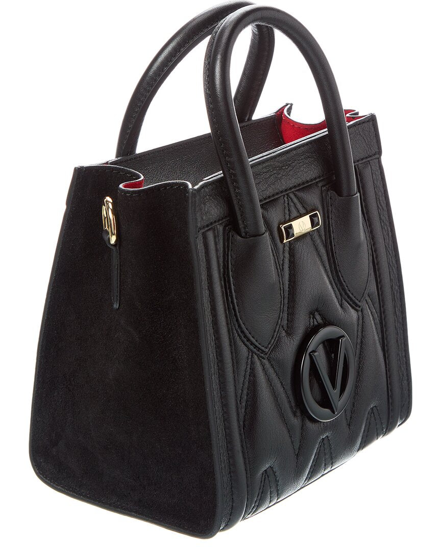 Valentino By Mario Valentino Eva Diamond Leather Tote