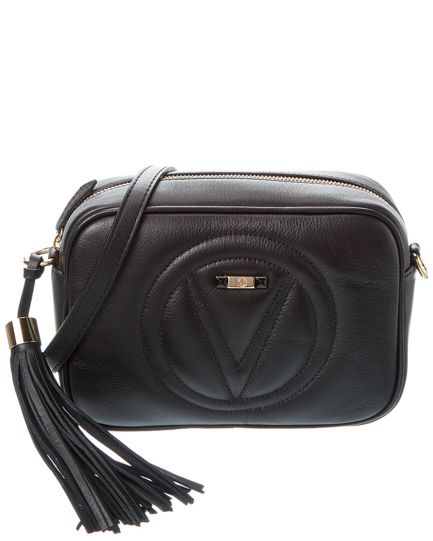 Valentino By Mario Valentino Mia Signature Leather Crossbody ONE SIZE Black