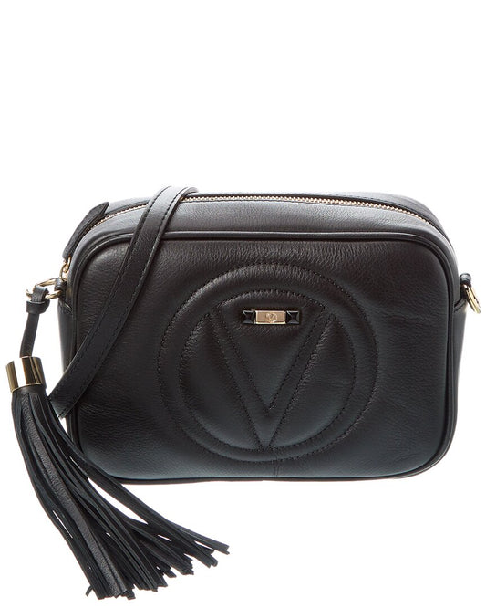 Valentino By Mario Valentino Mia Signature Leather Crossbody ONE SIZE Black