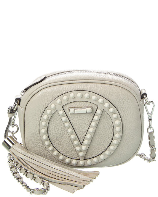 Valentino By Mario Valentino Nina Rock Leather Crossbody ONE SIZE Grey Multi
