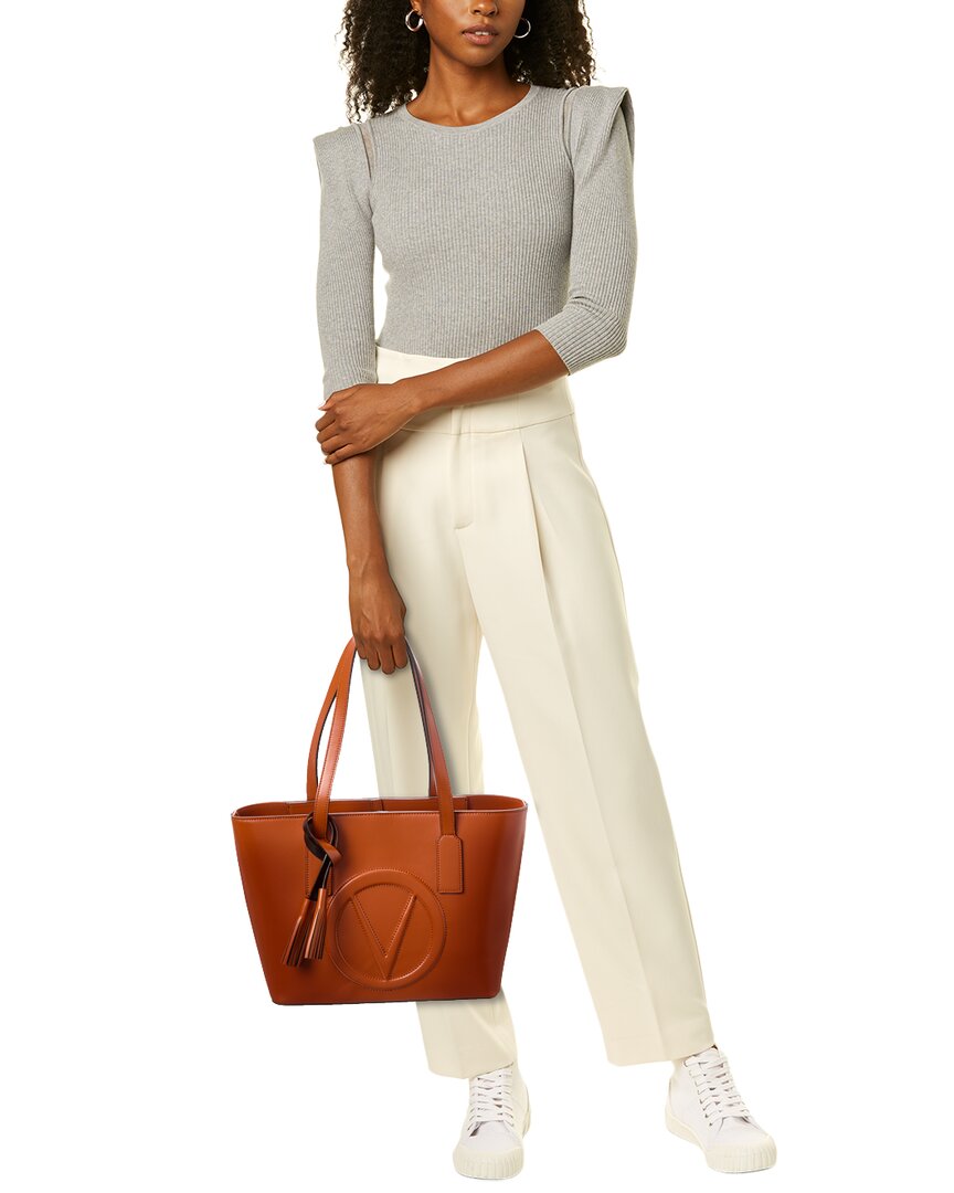 Valentino By Mario Valentino Prince Broderie Leather Tote