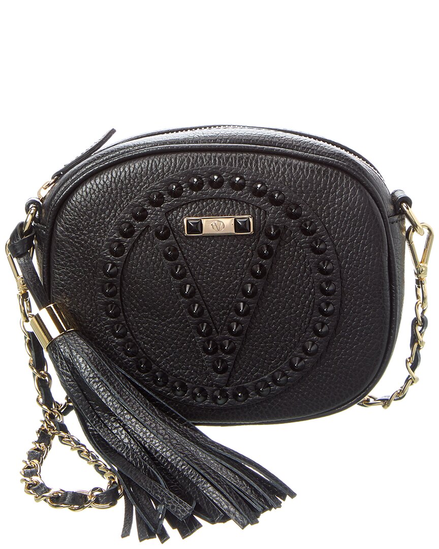 Valentino By Mario Valentino Nina Rock Leather Crossbody ONE SIZE Black