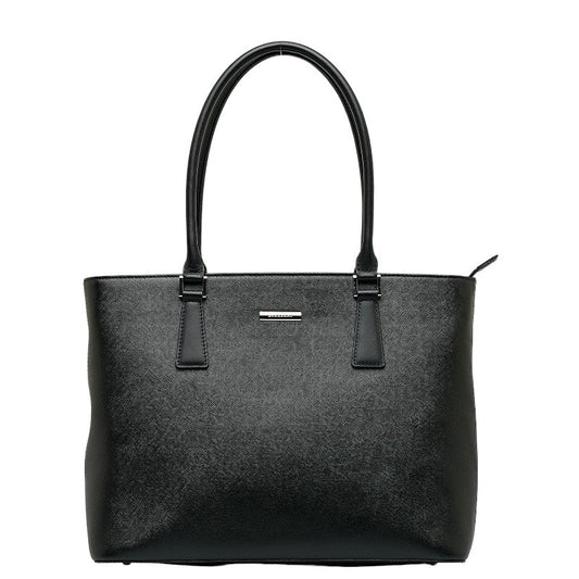 Burberry Nova Check  Handbag Bag Black Leather