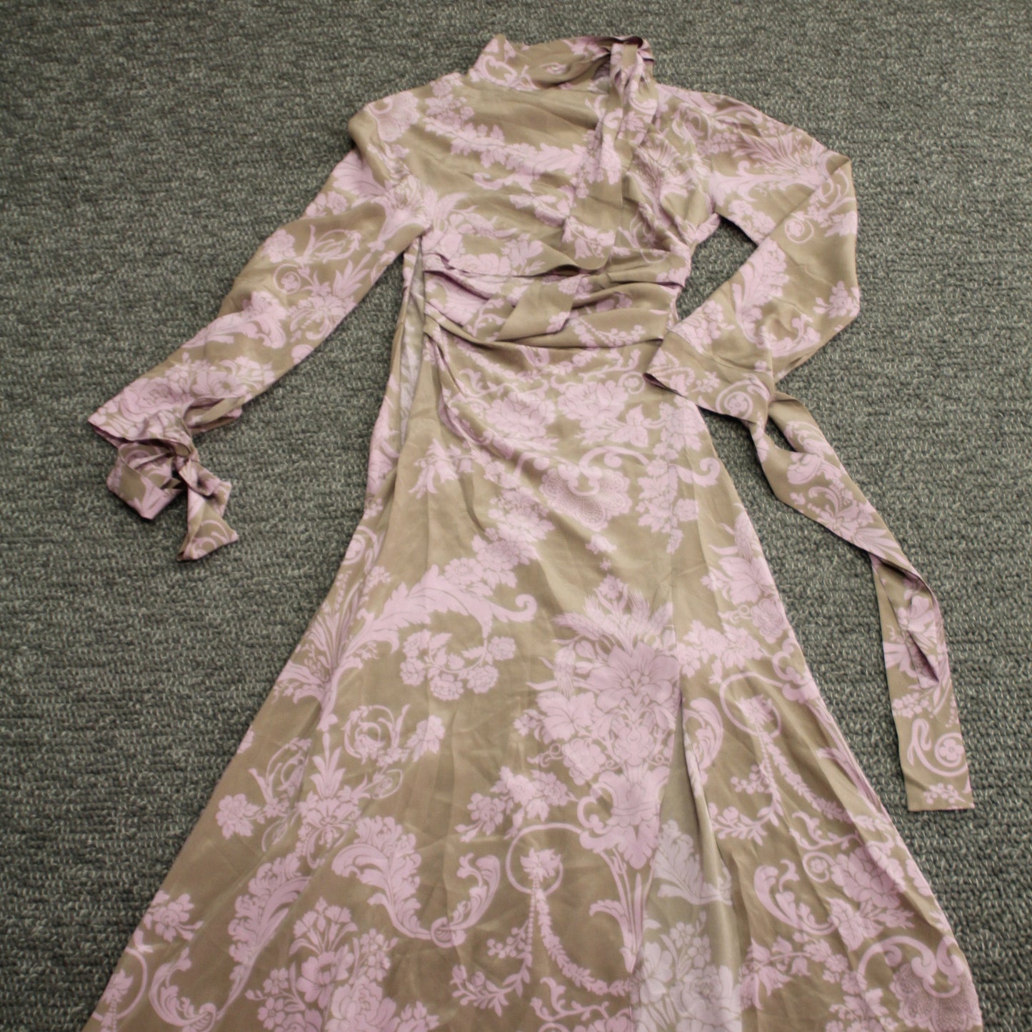Acne studios 100% silk floral dress