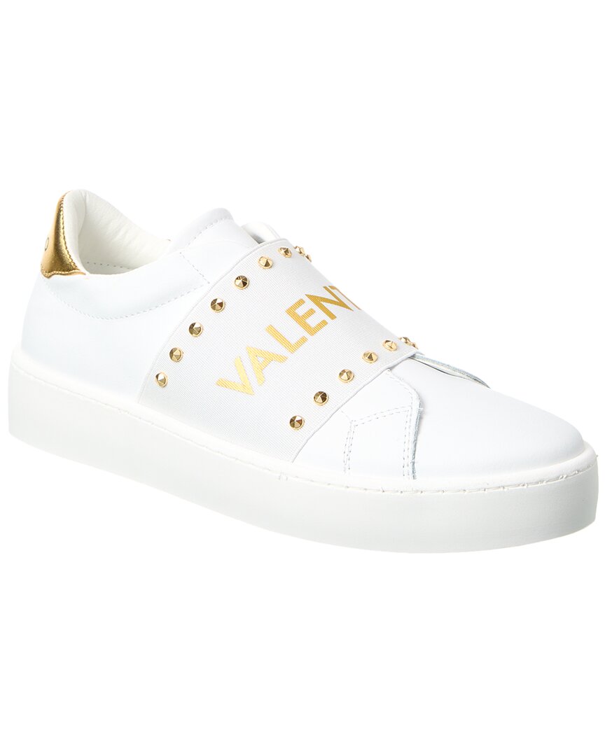 Valentino By Mario Valentino Maya Studs Leather Sneaker White