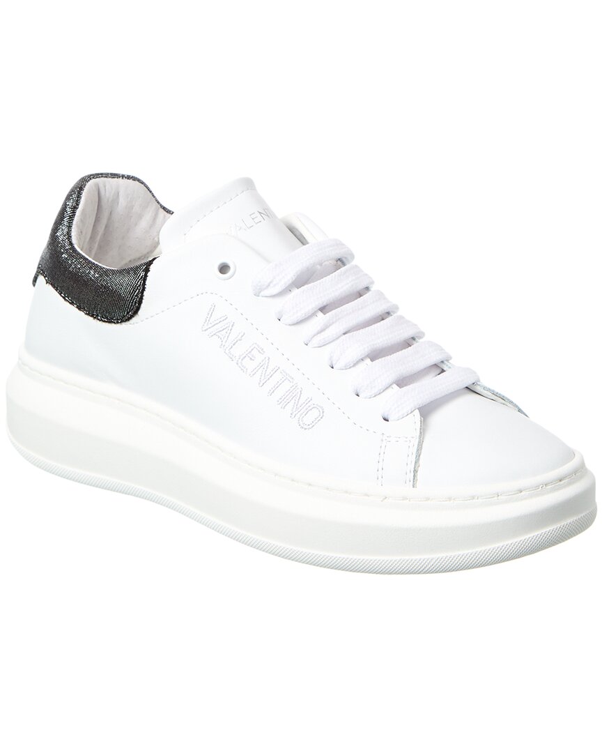 Valentino By Mario Valentino Fresia Bright Leather Sneaker White