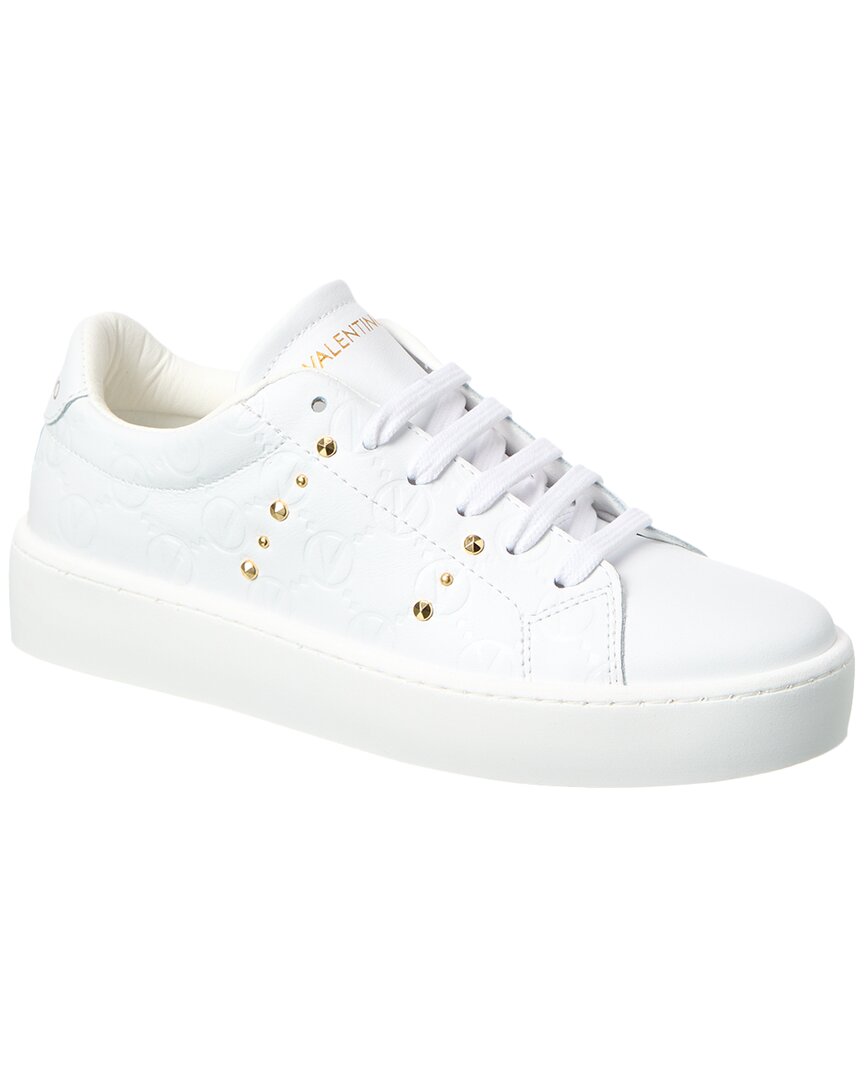 Valentino By Mario Valentino Floriana Leather Sneaker White