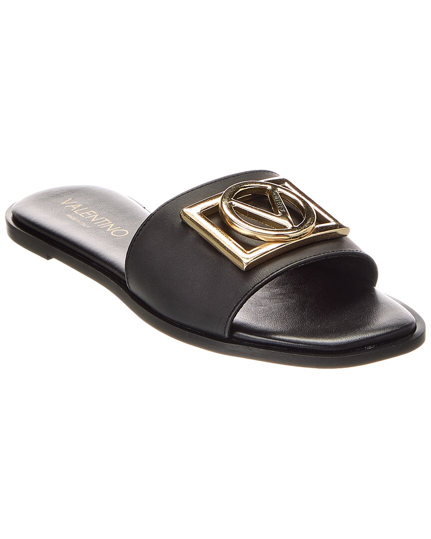 Valentino By Mario Valentino Mia Leather Sandal Black