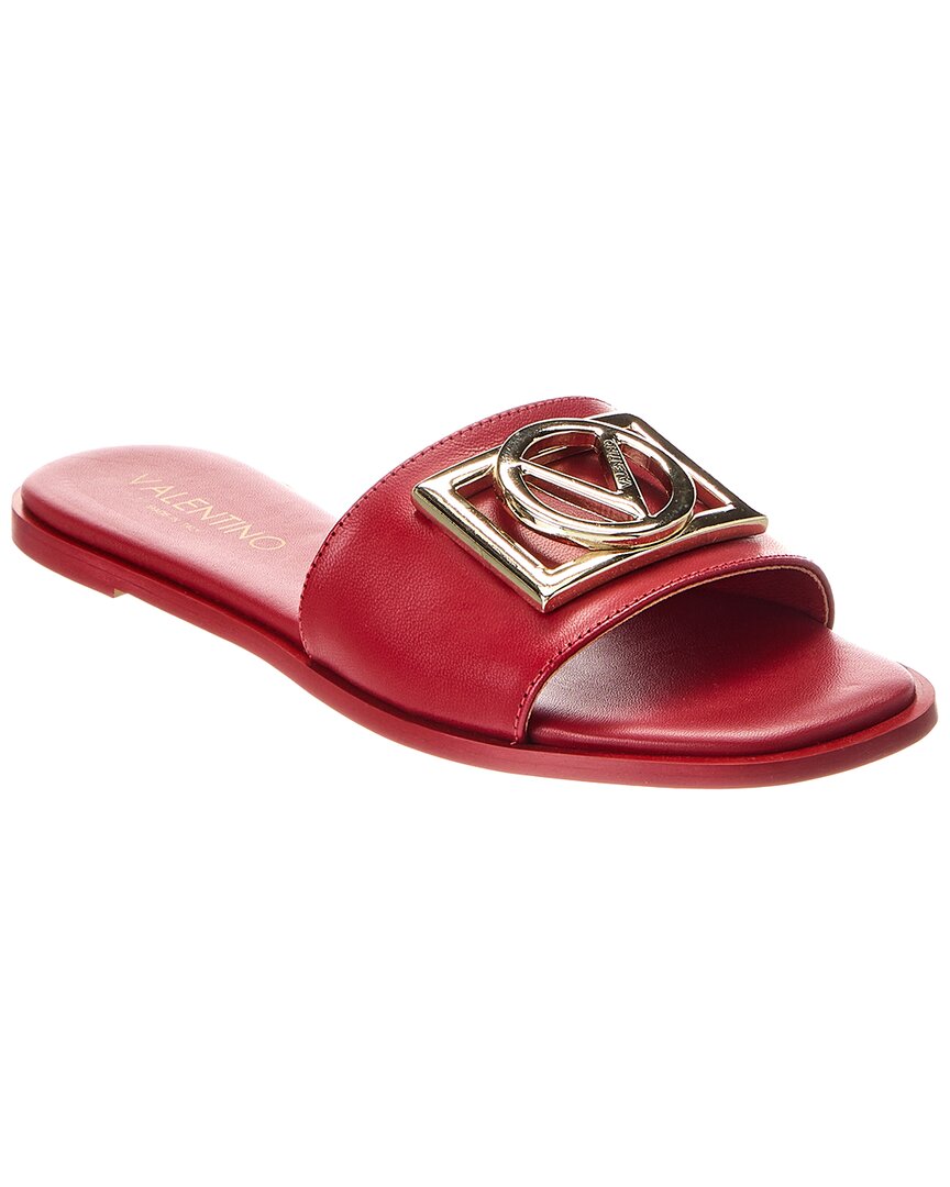Valentino By Mario Valentino Mia Leather Sandal Red
