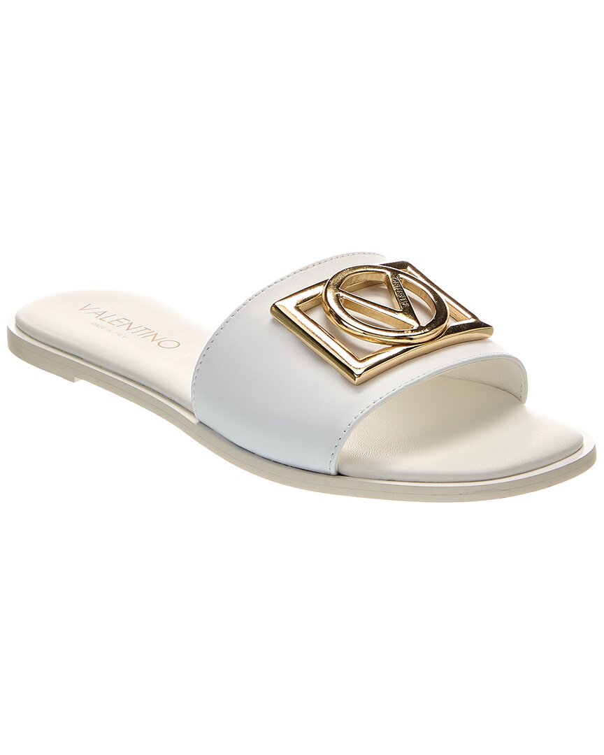 Valentino By Mario Valentino Mia Leather Sandal White