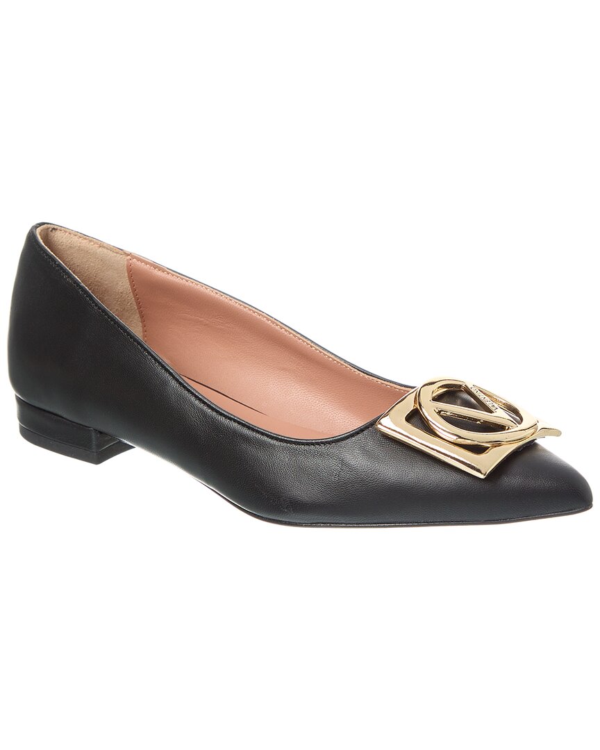 Valentino By Mario Valentino Flora Leather Flat Black
