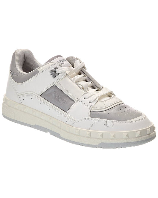 Valentino Freedots Leather Sneaker White