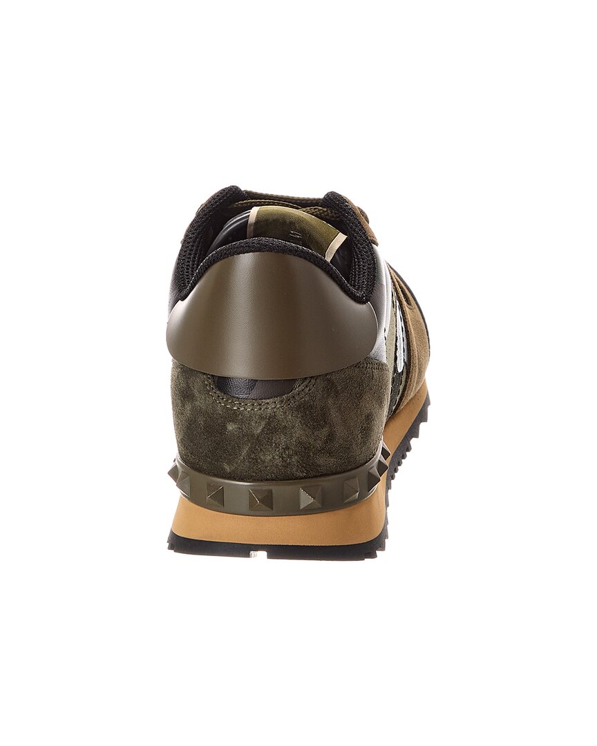Valentino Rockrunner Canvas & Leather Sneaker