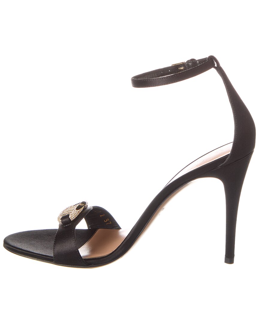 Valentino Vlogo Signature 100 Satin Sandal