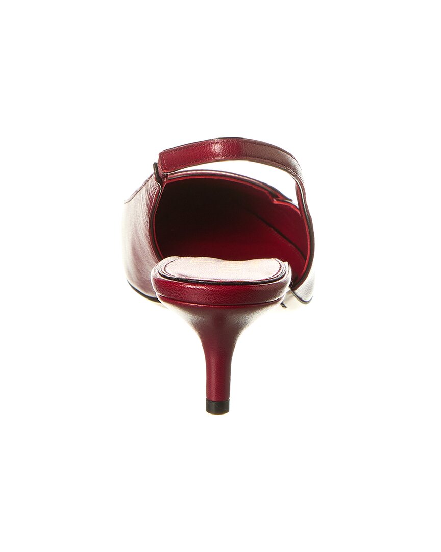 Valentino Capretto 50 Bicolor Leather Loafer Slingback Pump