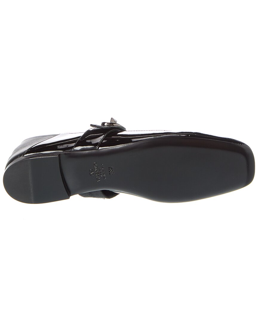 Valentino Vlogo Locker Patent Flat