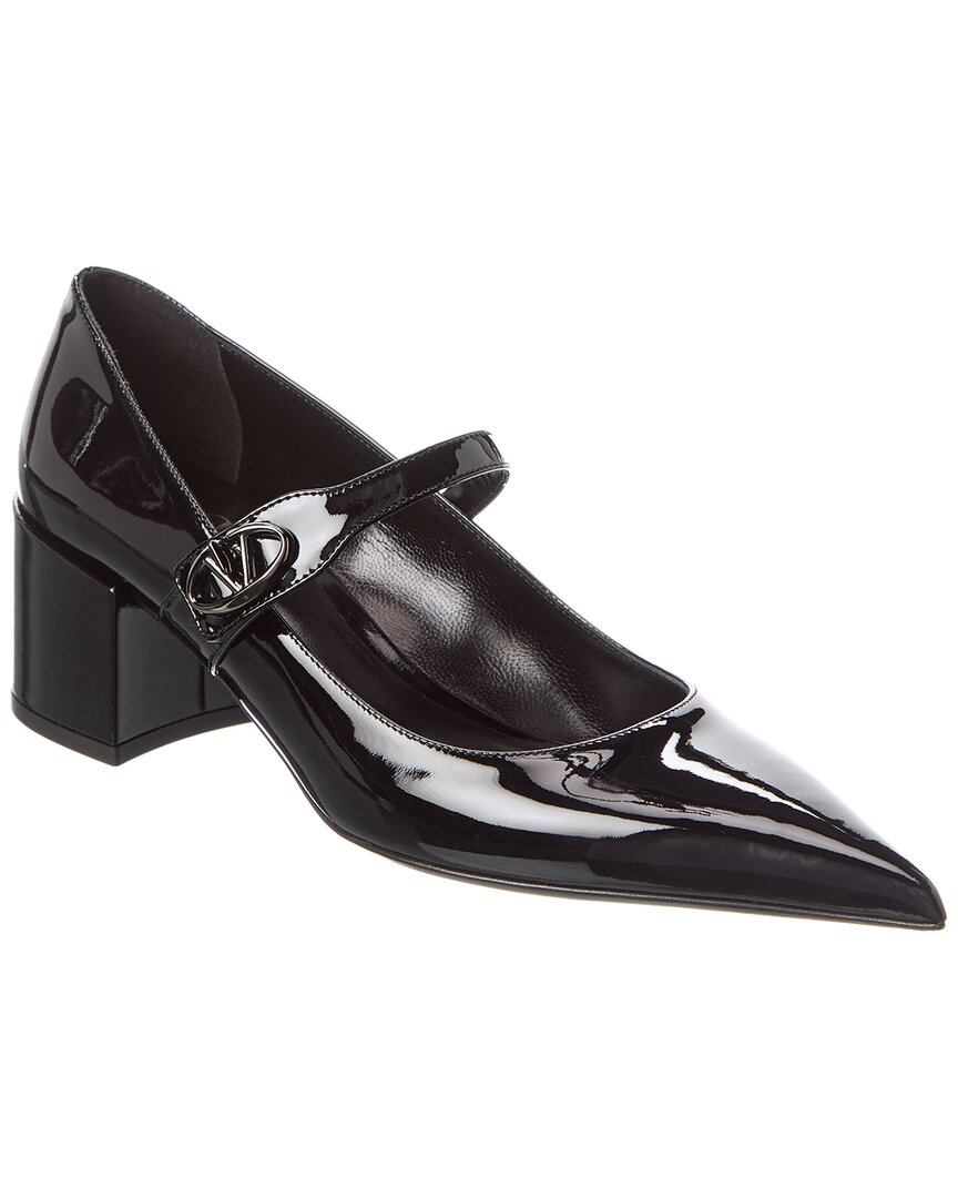 Valentino Vlogo 50 Patent Pump Black