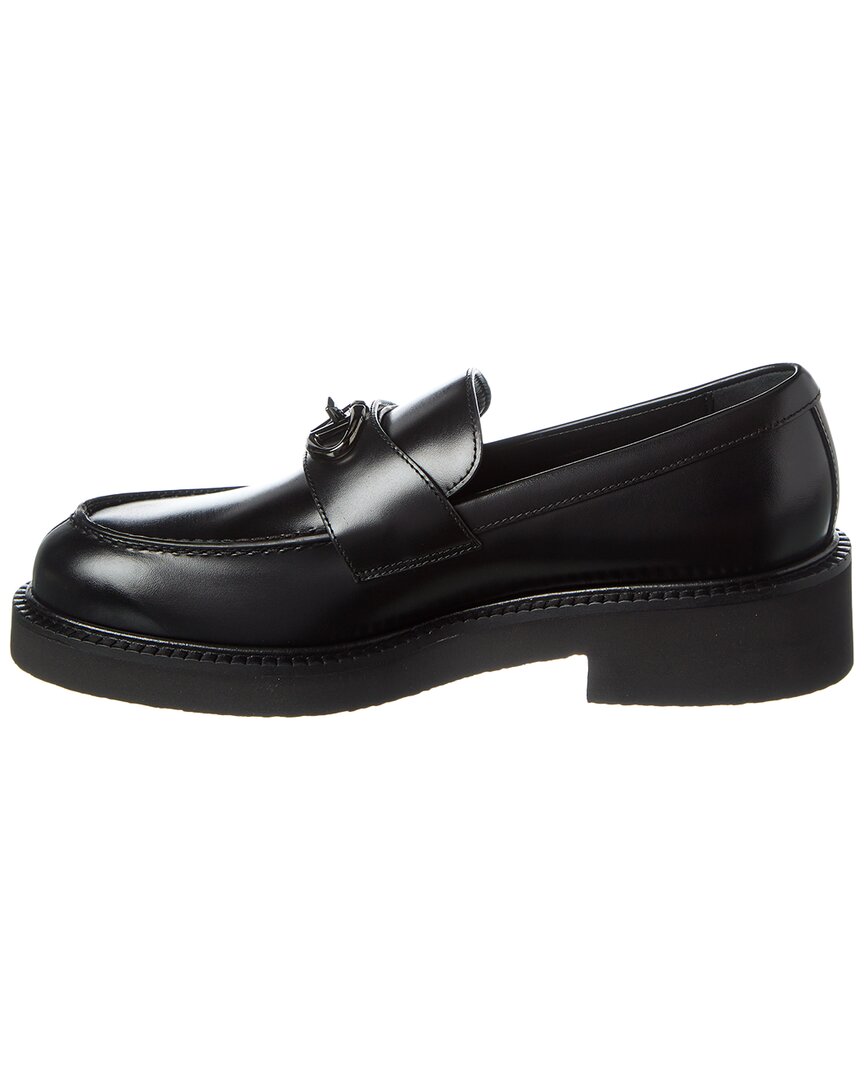 Valentino Logo Leather Loafer