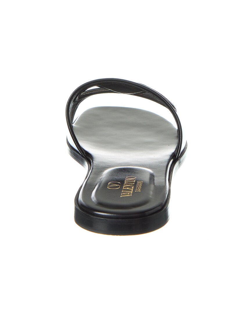 Valentino Vlogo Cutout Leather Sandals