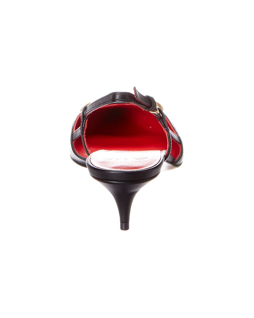 Valentino Vlogo 40 Leather Slingback Pump