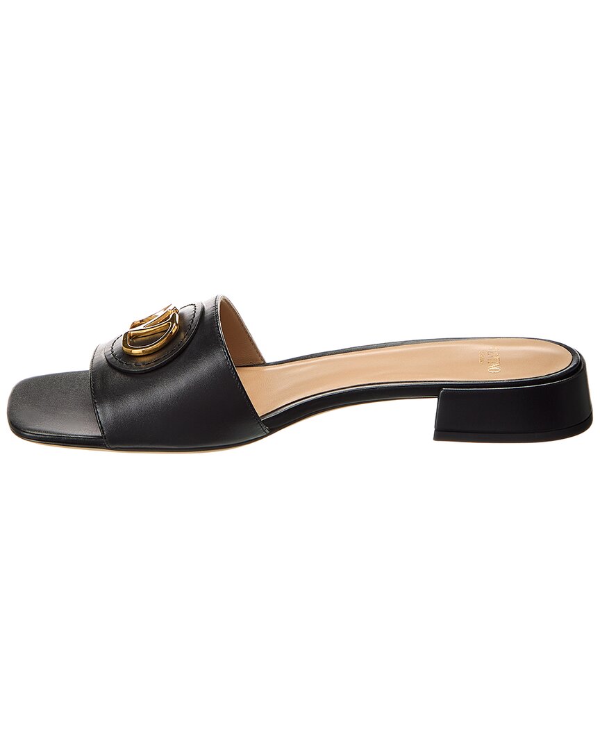 Valentino Vlogo Signature Leather Sandal