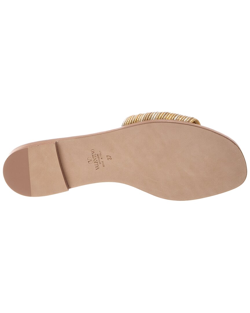 Valentino Vlogo Leather Sandal